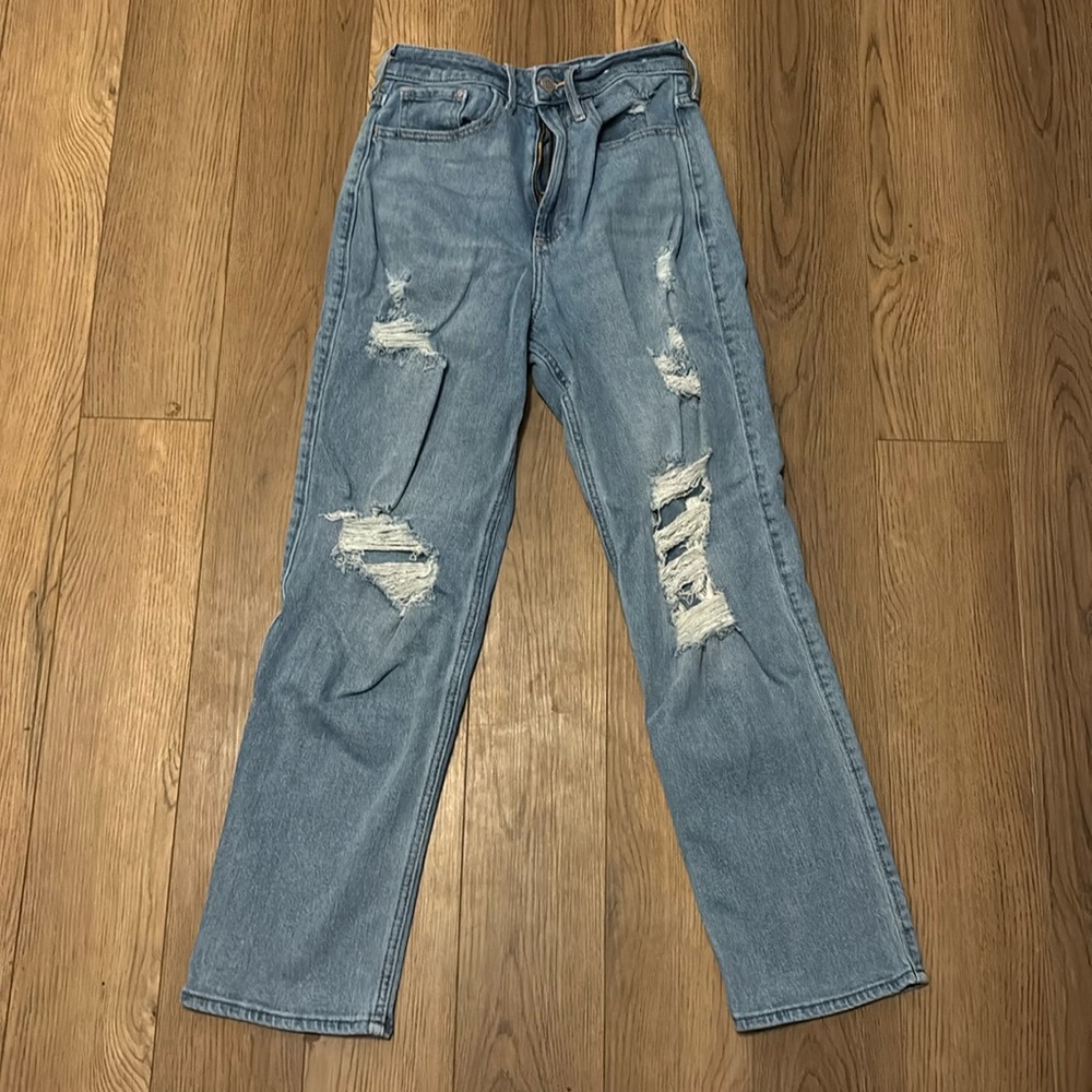 Hollister curvy ultra high rise vintage straight jeans